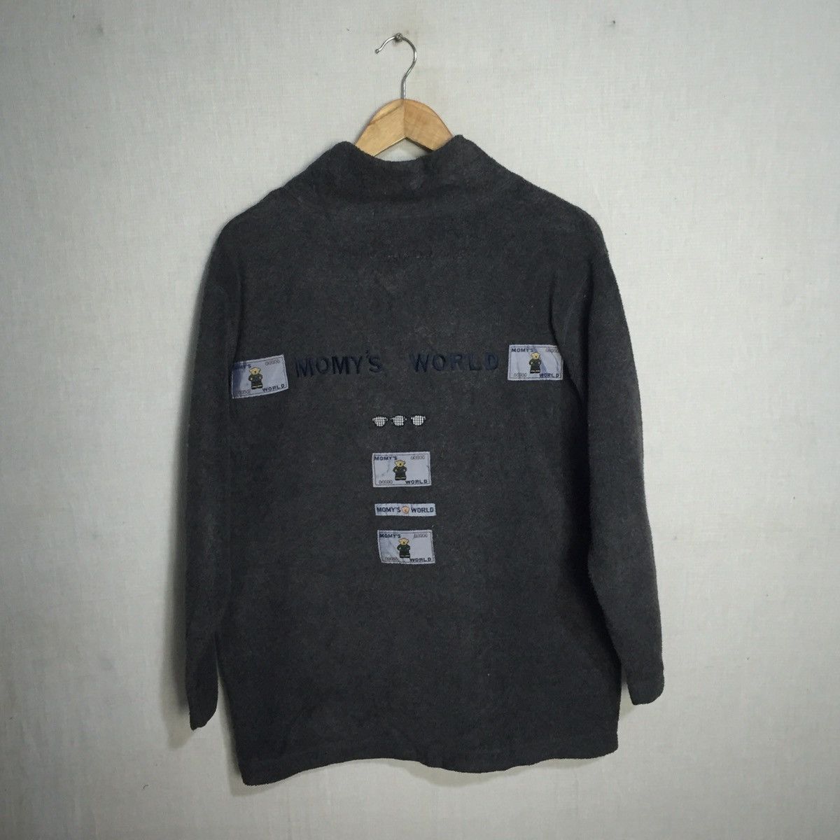 Japanese Brand Fleece pullover momys word good bear Size US M / EU 48-50 / 2 - 2 Thumbnail