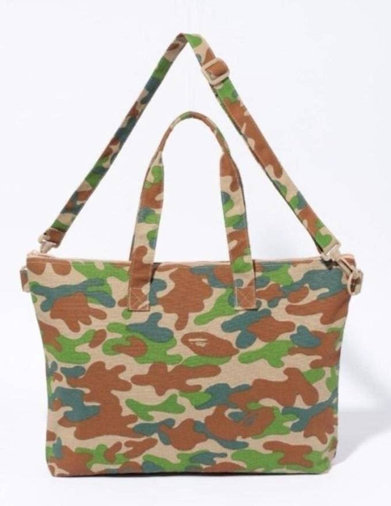Ds! Bape Shoulder Bag Puzzle Camo A Bathing Ape Tote 2Way, Men's