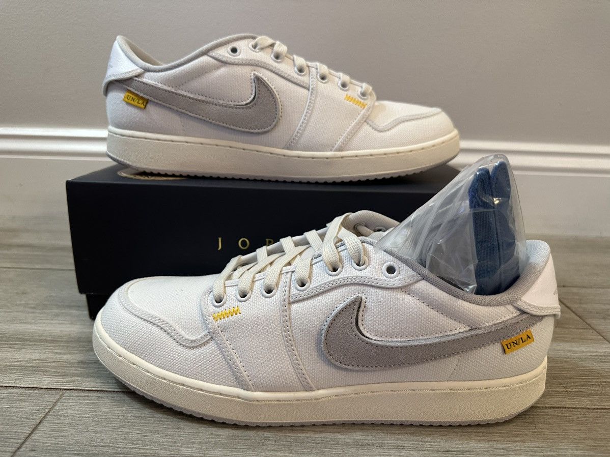 Jordan Brand Union LA AJKO Jordan 1 KO Low Canvas White Grey Sail Sz 12 ...