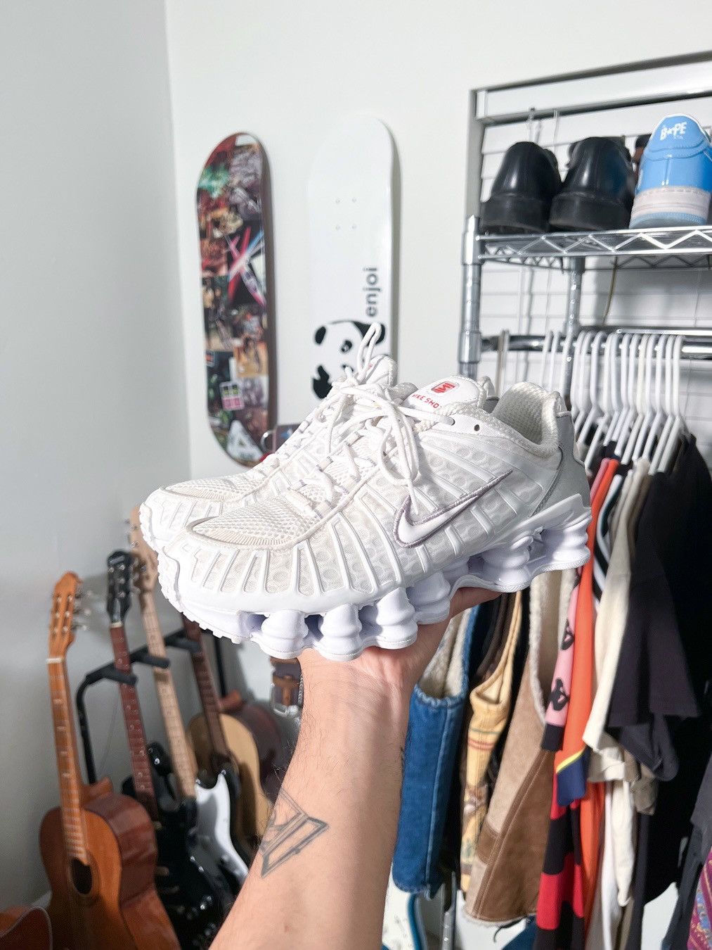 shox tl metallic silver