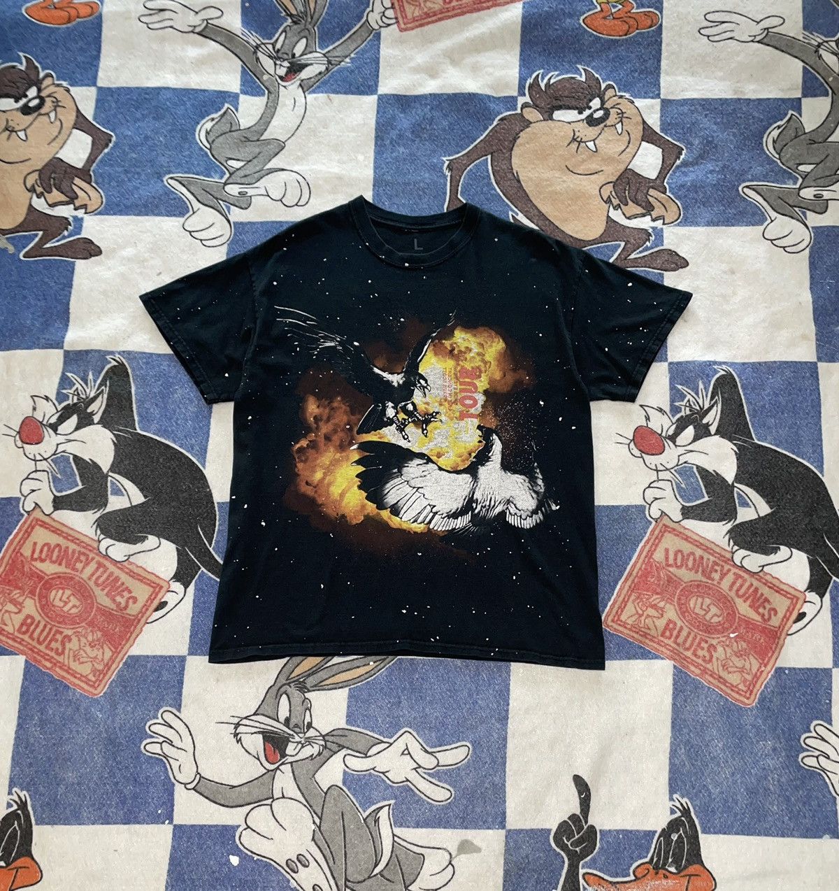 Travis Scott Travis Scott birds eye tour tee Size US L / EU 52-54 / 3 - 1 Thumbnail