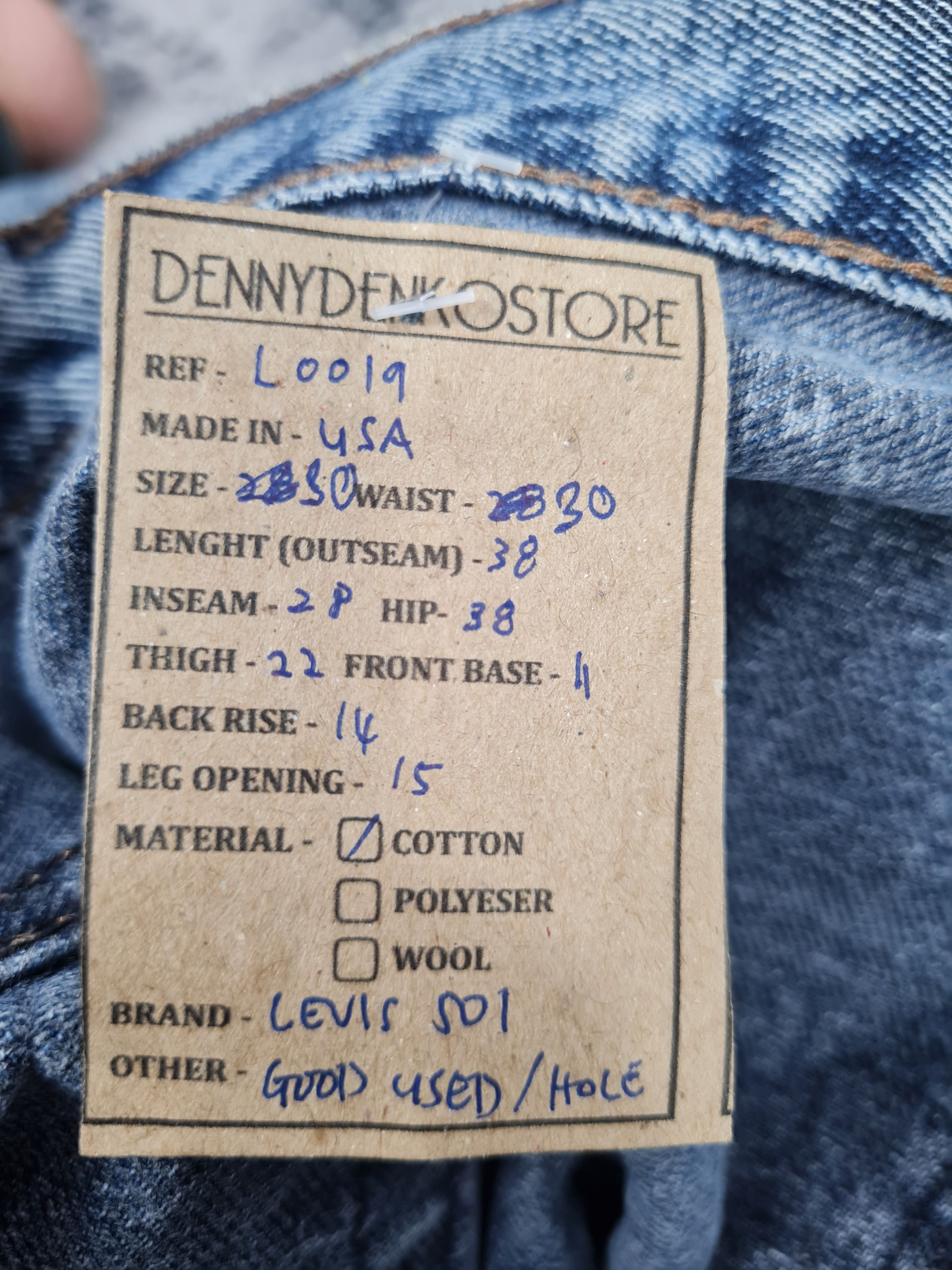 Levi's Vintage Clothing VTG LEVIS 501 XX Sun Faded Acid Wash 30x28 Jeans L0019 Size US 30 / EU 46 - 13 Thumbnail
