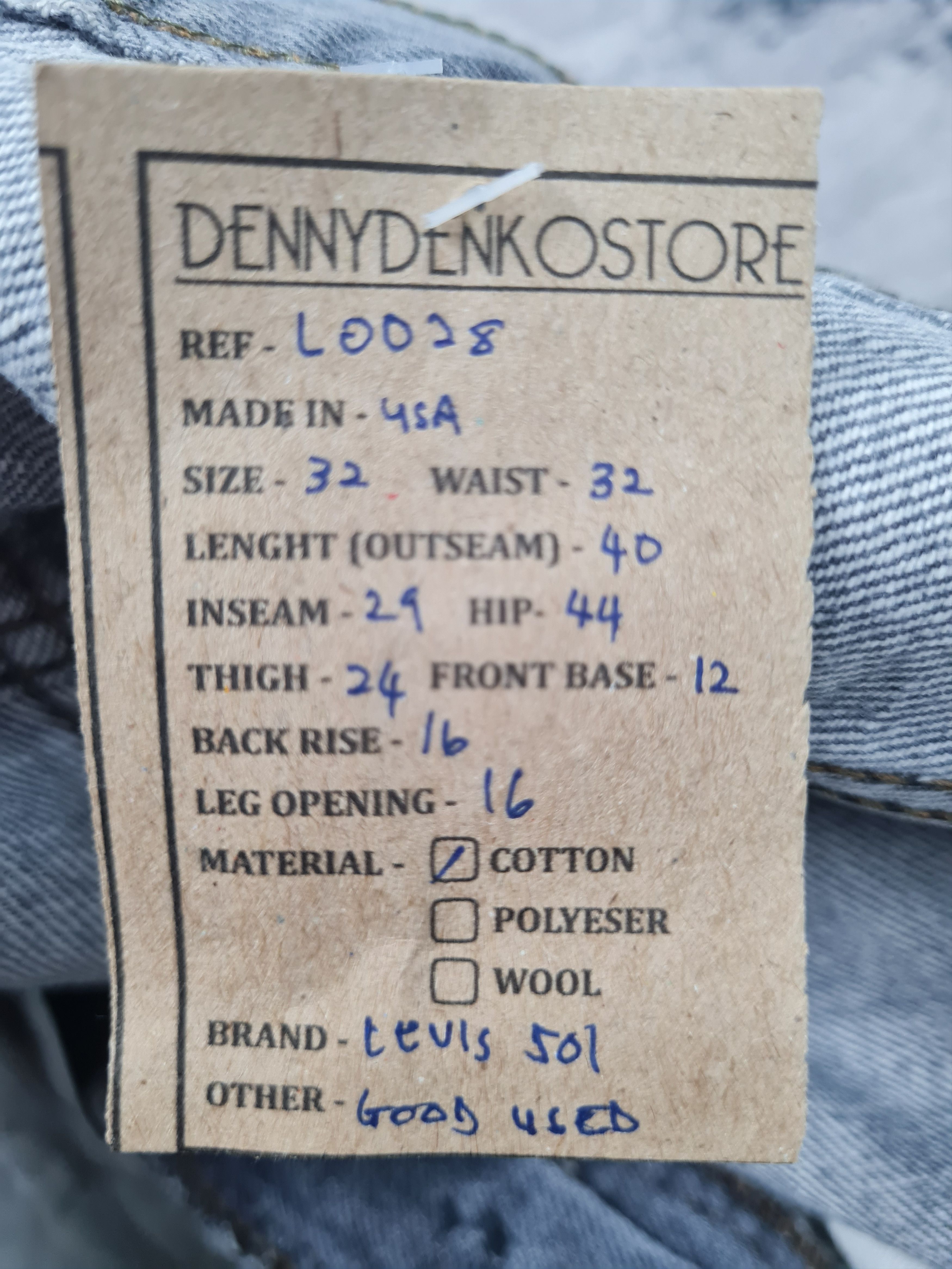 Levi's Vtg LEVIS 501 Rusty Stain Faded Distressed 32x29 Jeans L0028 Size US 32 / EU 48 - 13 Thumbnail