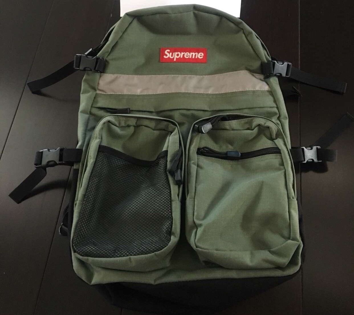 Supreme Supreme Backpack Hi Vis Gunmetal Green FW 2014 VNDS | Grailed