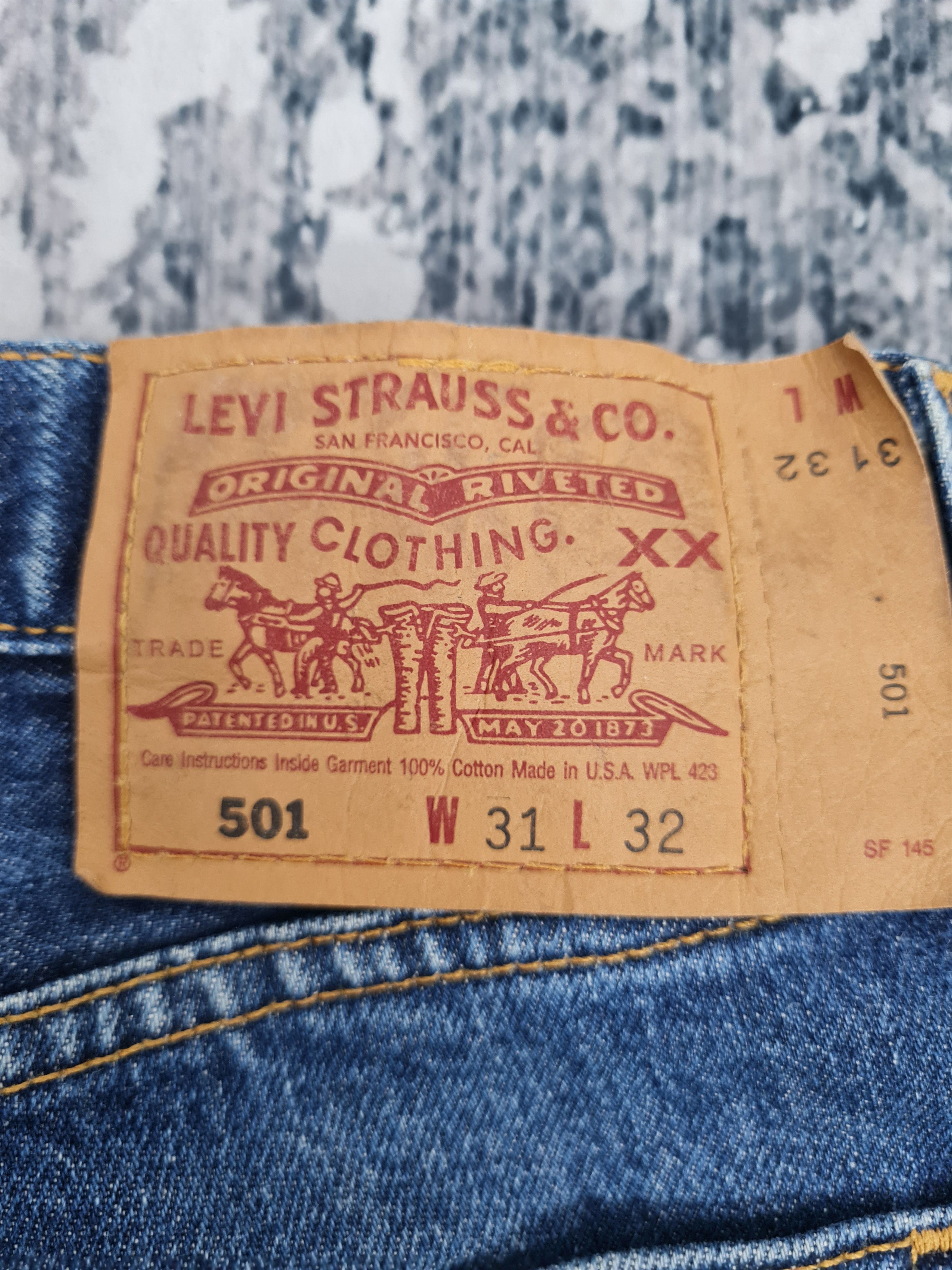 Levi's Vintage Clothing Vintage LEVIS 501 Medium Wash Made In USA 30x31 Jeans L0009 Size US 30 / EU 46 - 10 Thumbnail