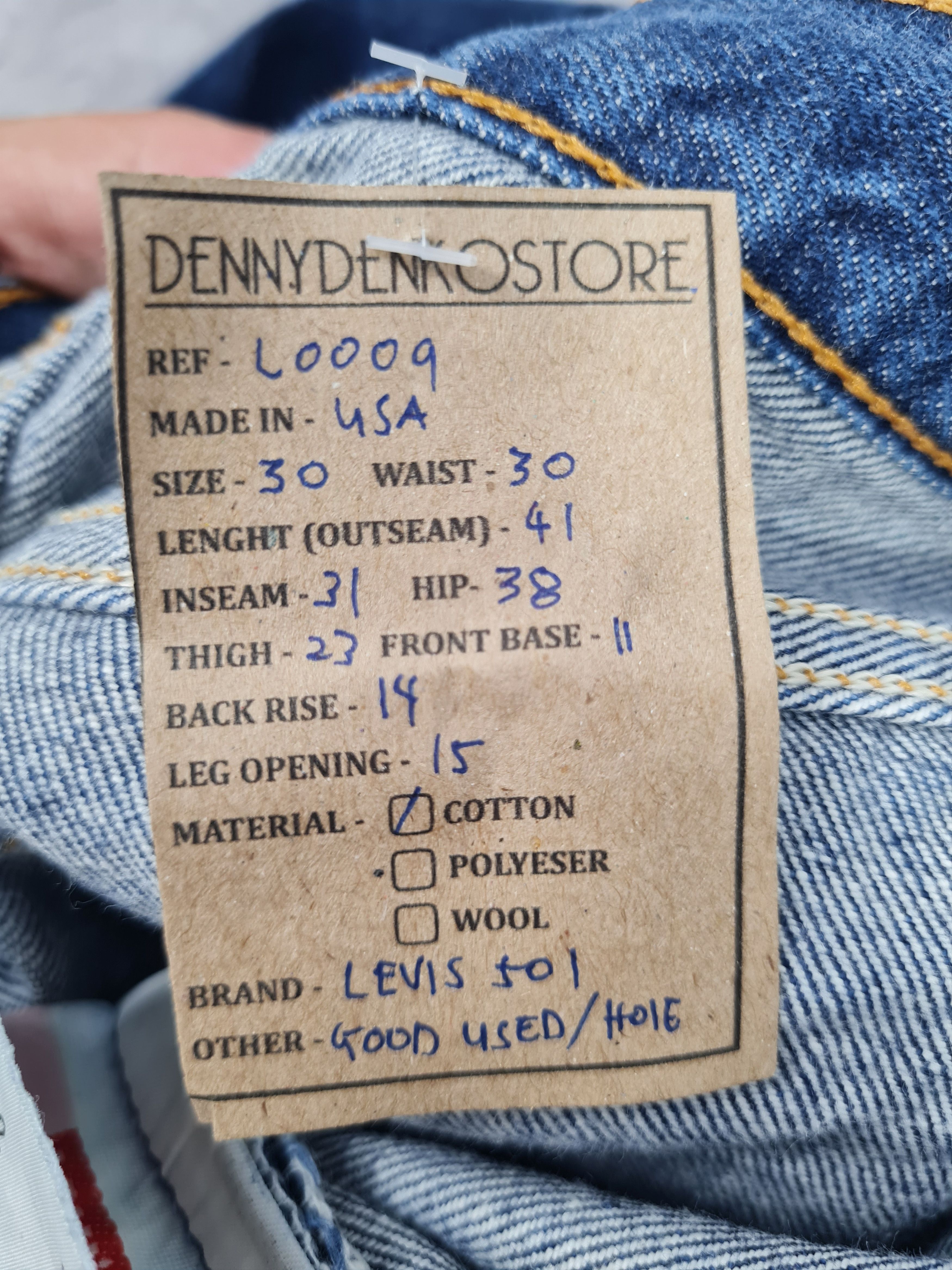 Levi's Vintage Clothing Vintage LEVIS 501 Medium Wash Made In USA 30x31 Jeans L0009 Size US 30 / EU 46 - 15 Thumbnail
