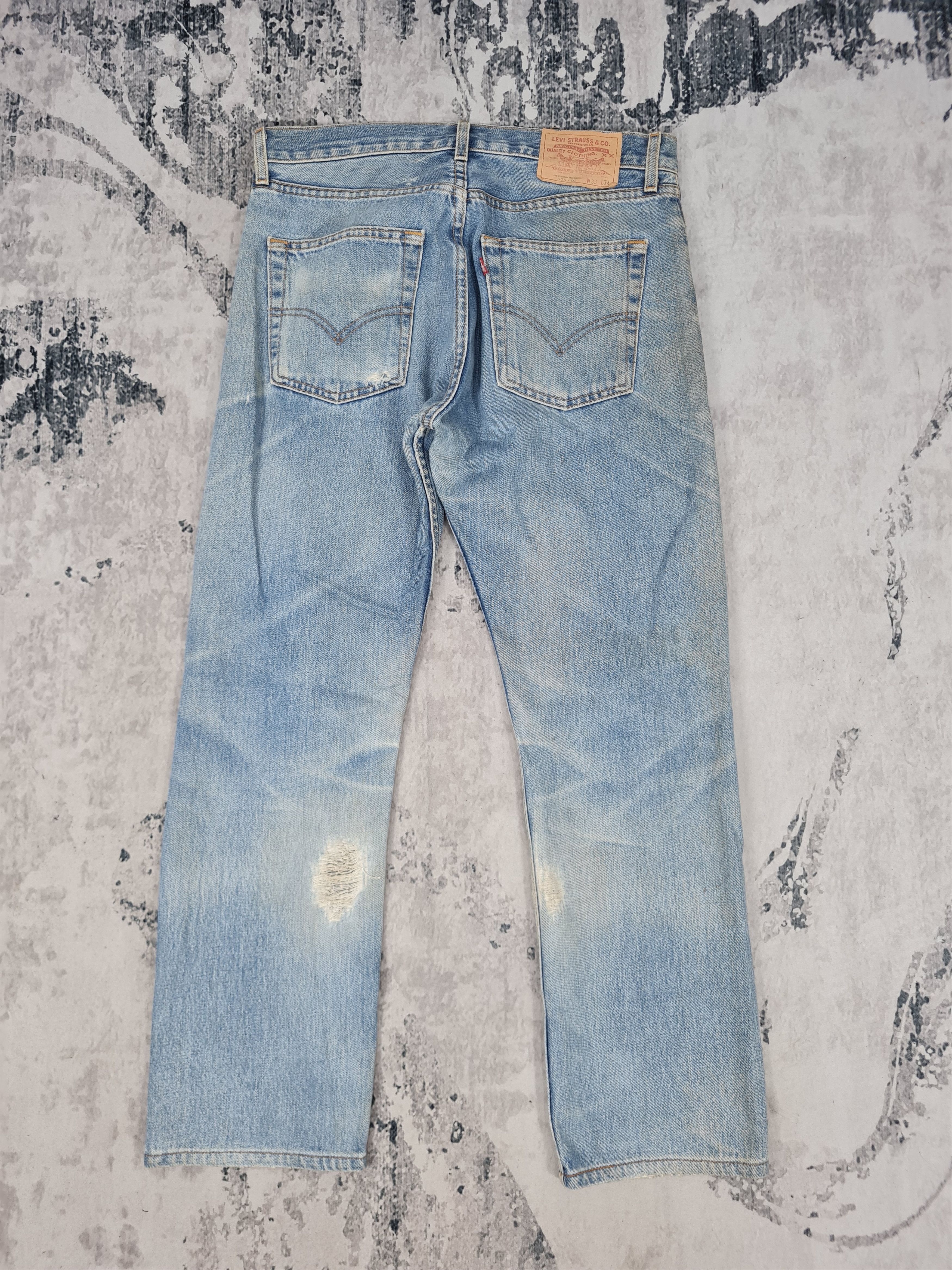 Levi's Vintage Clothing Vintage LEVIS 505 Sun Faded Distressed 33x28.5 Jeans L0041 Size US 33 - 2 Thumbnail