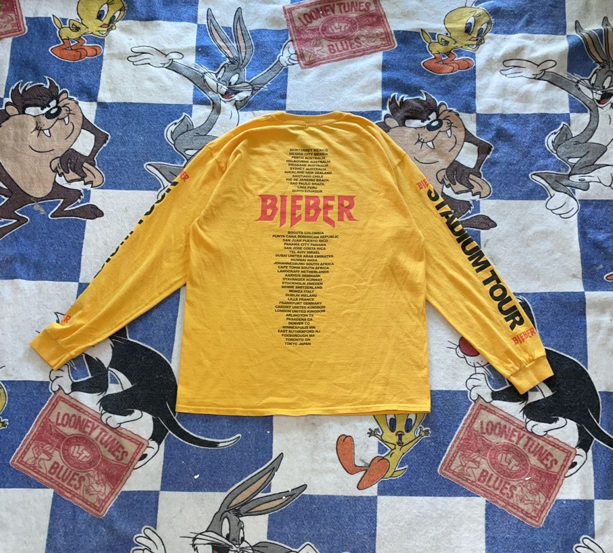 Justin Bieber Justin Bieber stadium tour tee Size US L / EU 52-54 / 3 - 3 Thumbnail