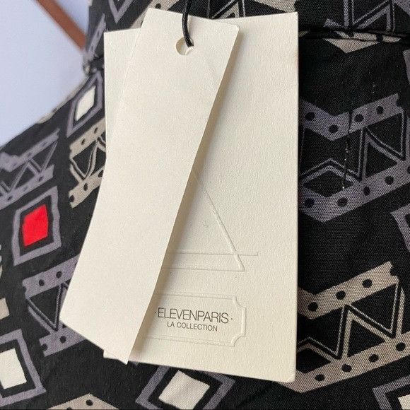 Eleven Paris NWT Eleven Paris Geometric Viscose Snap Button Shirt Size US M / EU 48-50 / 2 - 5 Thumbnail
