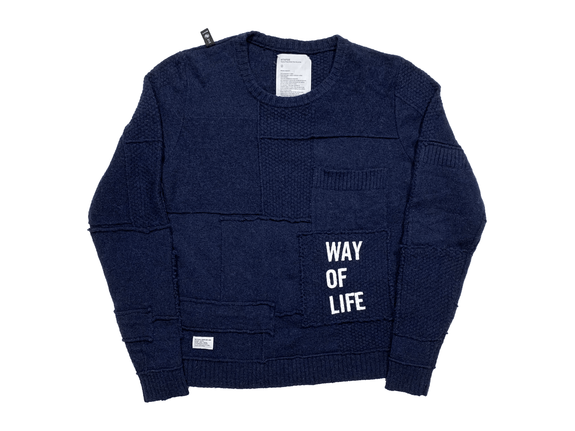 Wtaps WTAPS AW11 Way of Life Patchwork Sweater Size US M / EU 48-50 / 2 - 2 Thumbnail