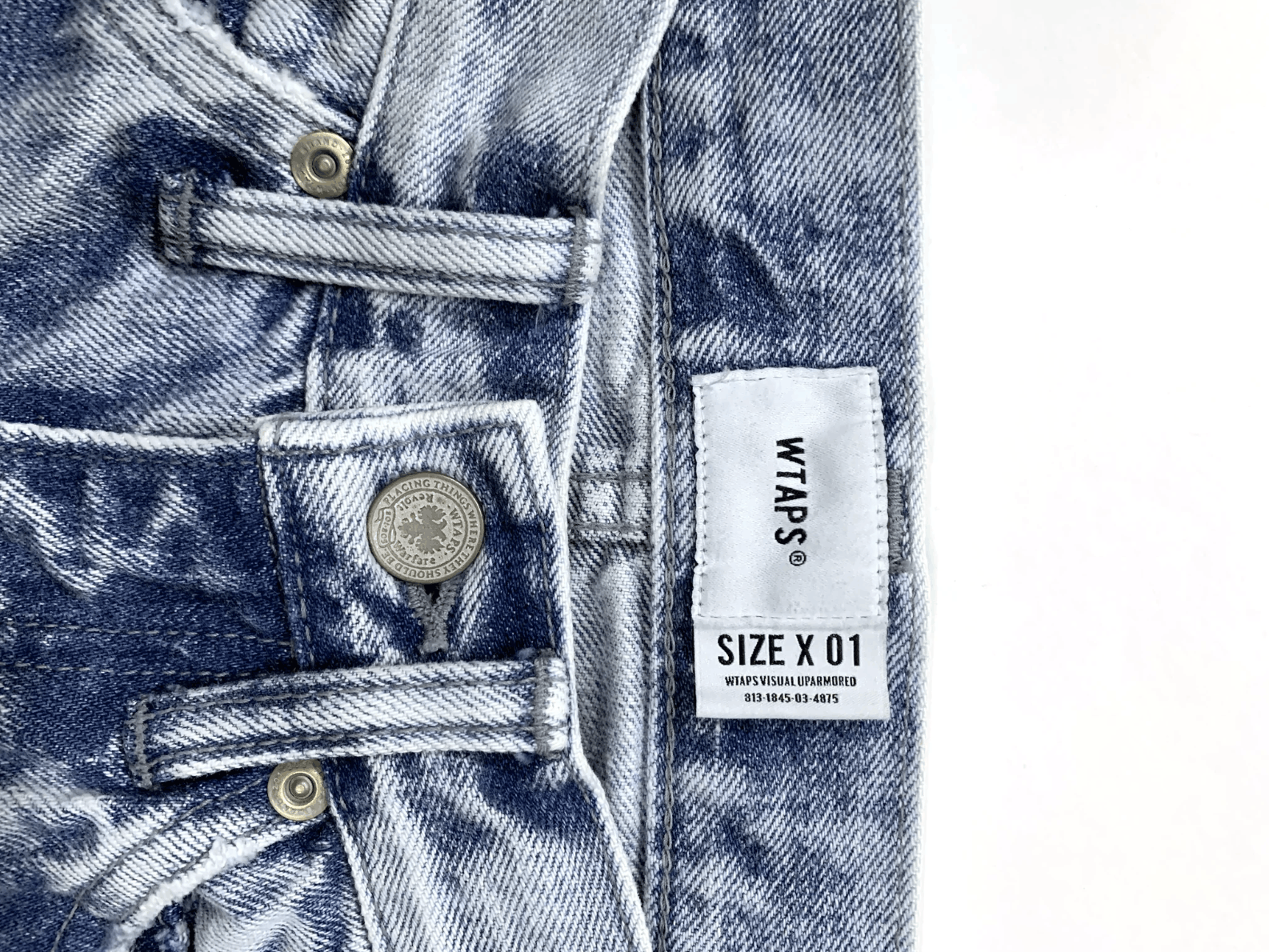 Wtaps WTAPS SS19 “EX38” Distressed Denim Size US 30 / EU 46 - 3 Thumbnail