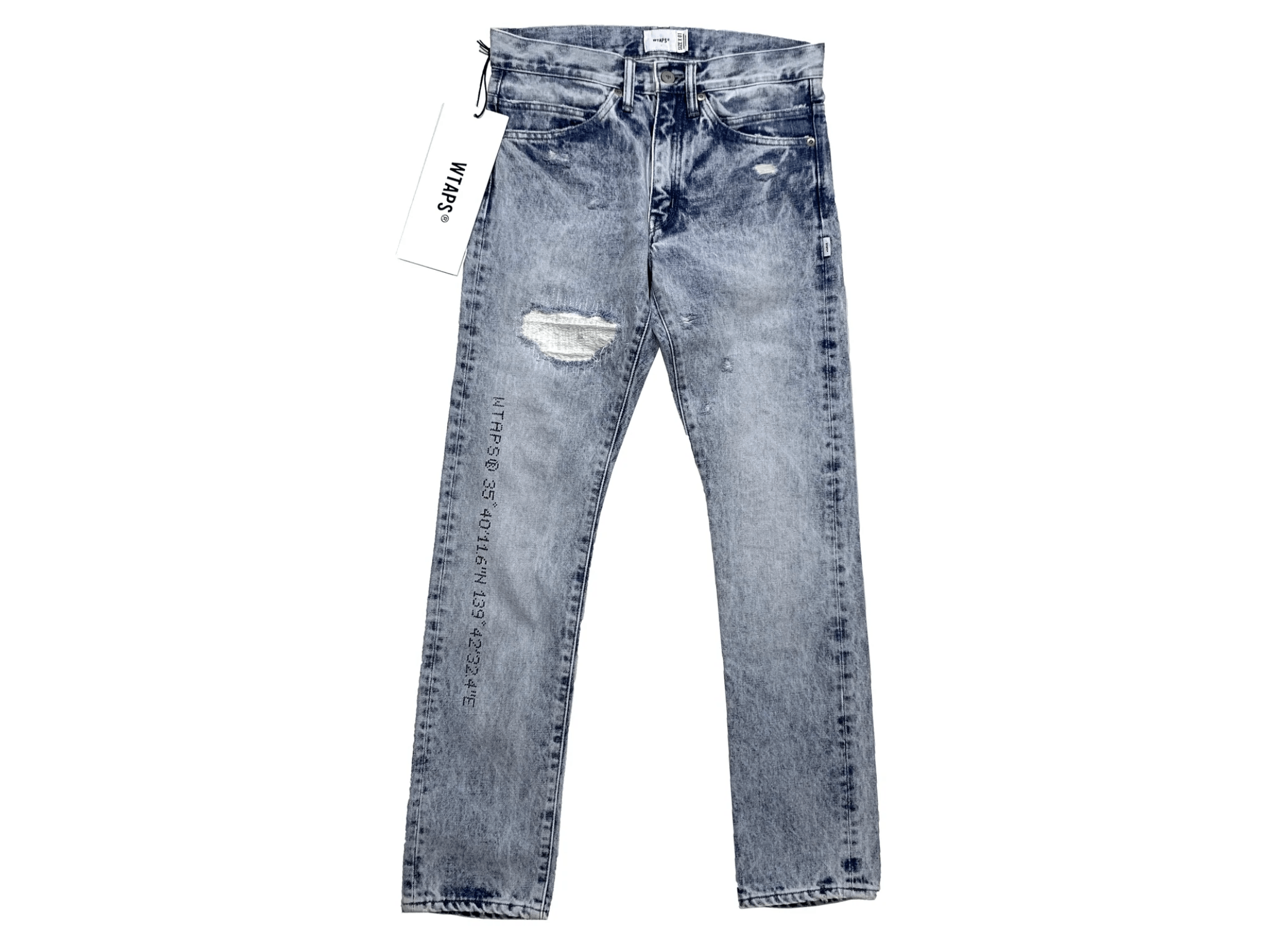 Wtaps WTAPS SS19 “EX38” Distressed Denim Size US 30 / EU 46 - 2 Thumbnail