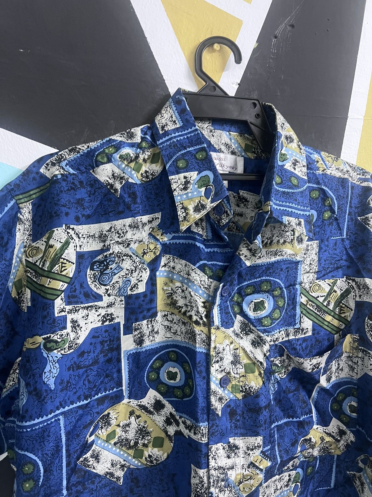 Rare‼️Vintage Hawai Silkyway Ocean Blue Washable Silk
