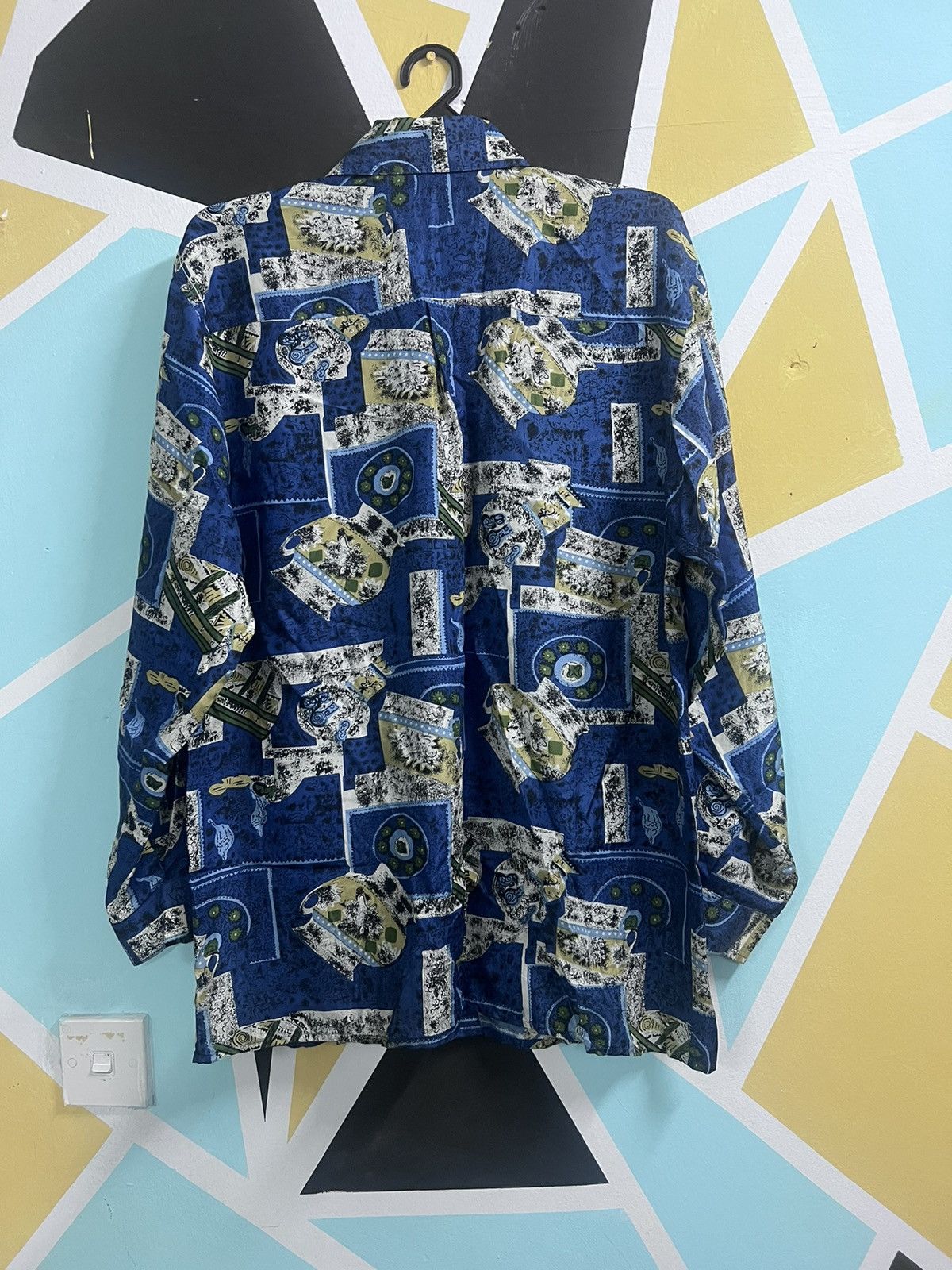 Rare‼️Vintage Hawai Silkyway Ocean Blue Washable Silk