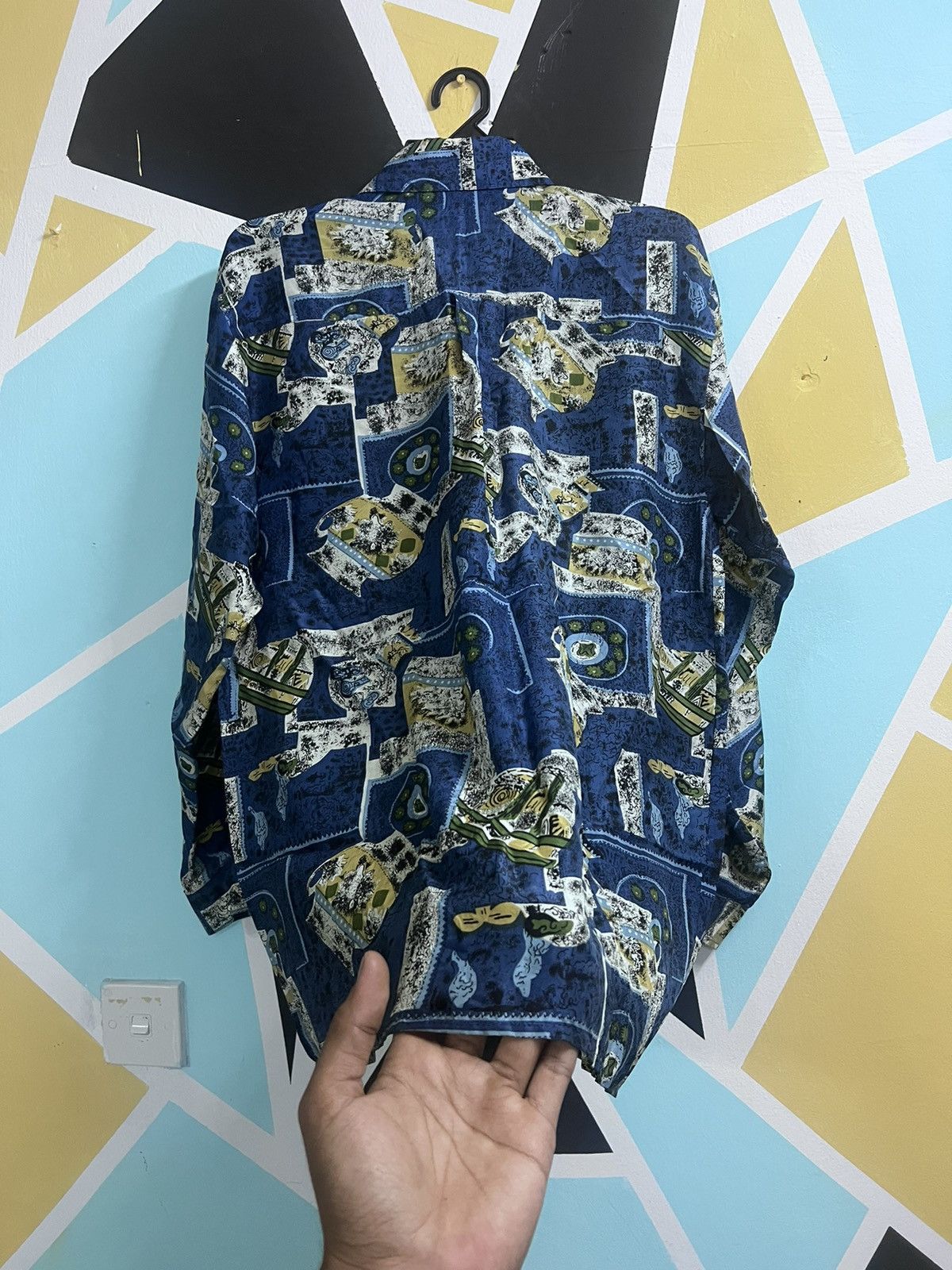 Rare‼️Vintage Hawai Silkyway Ocean Blue Washable Silk
