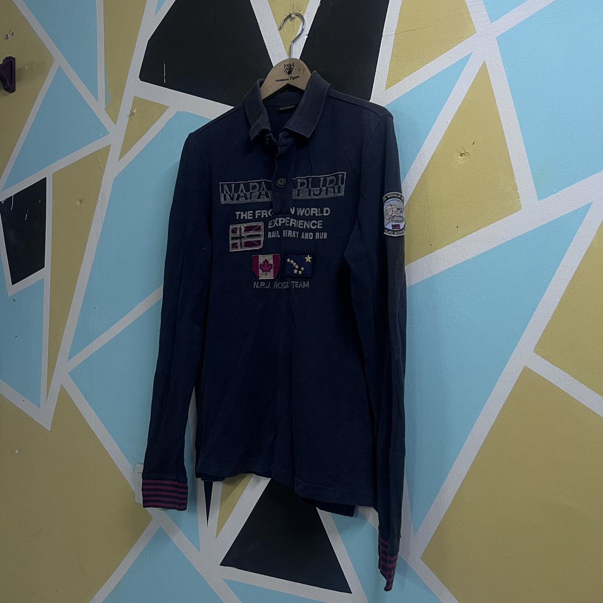 Napapijri Napajiri Norge Team Polo Tshirt Longsleeve Size US M / EU 48-50 / 2 - 4 Thumbnail
