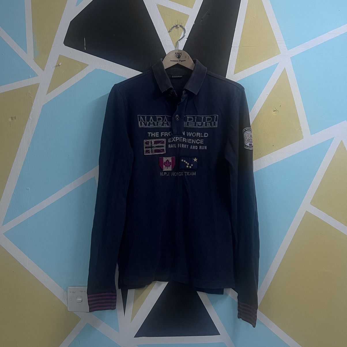 Napapijri Napajiri Norge Team Polo Tshirt Longsleeve Size US M / EU 48-50 / 2 - 6 Thumbnail