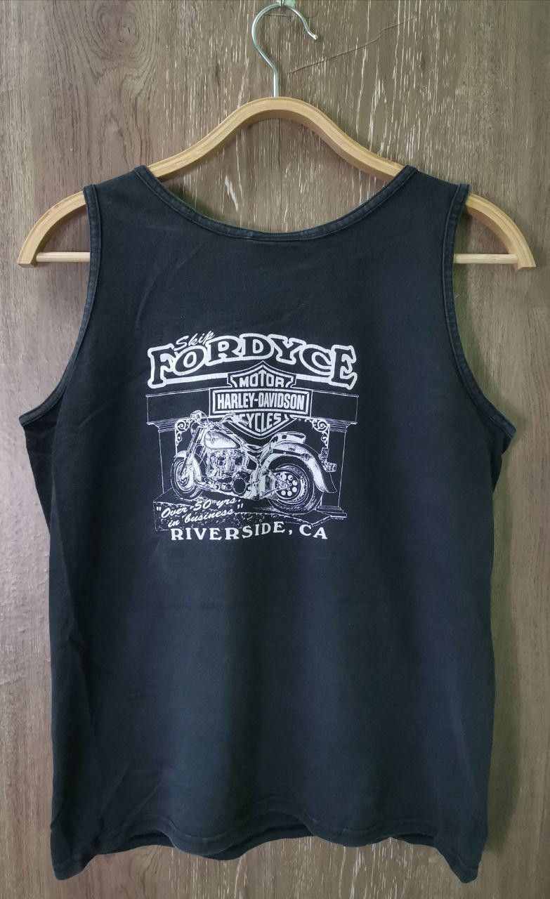 Hanes × Harley Davidson × Vintage VTG 90s Harley Davidson Made in USA Tank Top Size US S / EU 44-46 / 1 - 1 Thumbnail