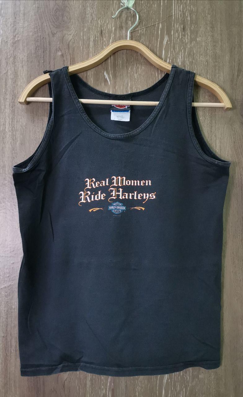 Hanes × Harley Davidson × Vintage VTG 90s Harley Davidson Made in USA Tank Top Size US S / EU 44-46 / 1 - 2 Thumbnail