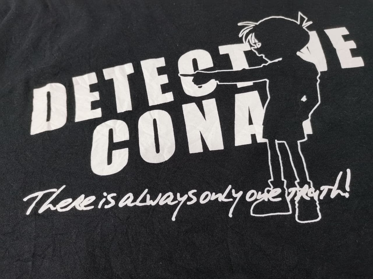 image of Anima x Cartoon Network Detective Conan Anime Vintage / Evangelion / Hunterxhunter in Black (Size L
