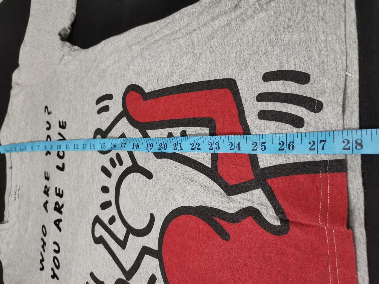 Japanese Brand × Keith Haring × Vintage Keith Haring Art Big Graphics Who are you? Size US L / EU 52-54 / 3 - 5 Thumbnail