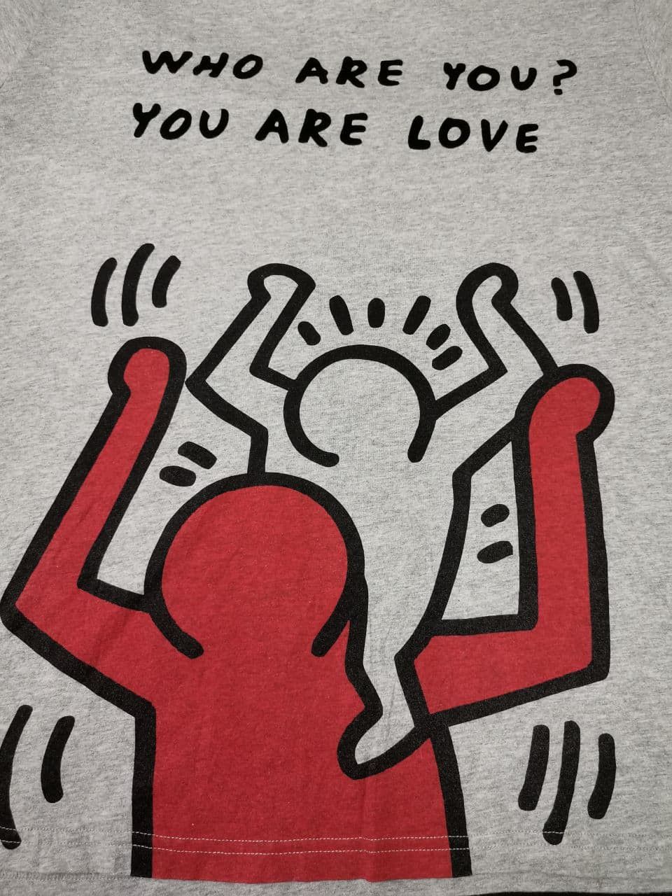 Japanese Brand × Keith Haring × Vintage Keith Haring Art Big Graphics Who are you? Size US L / EU 52-54 / 3 - 2 Thumbnail