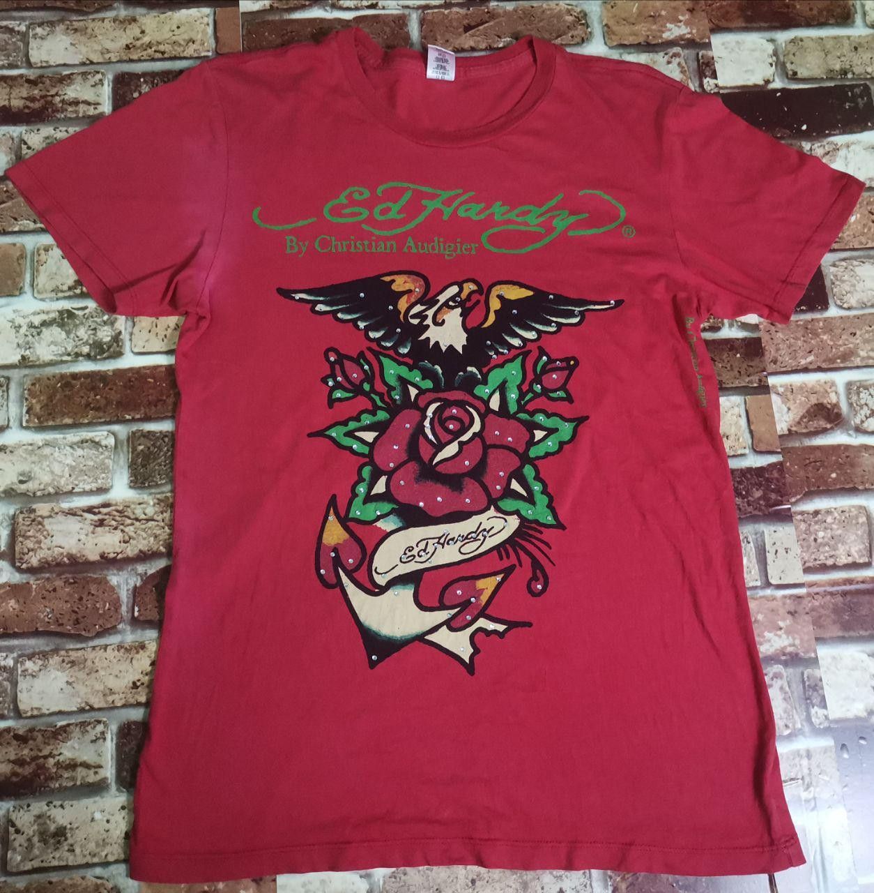 Christian Audigier × Ed Hardy Vintage Ed hardy Christian Audigier Red Vintage Skull Size US M / EU 48-50 / 2 - 6 Thumbnail