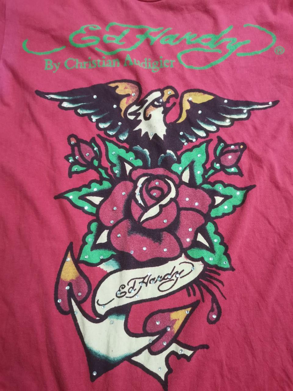 Christian Audigier × Ed Hardy Vintage Ed hardy Christian Audigier Red Vintage Skull Size US M / EU 48-50 / 2 - 1 Thumbnail