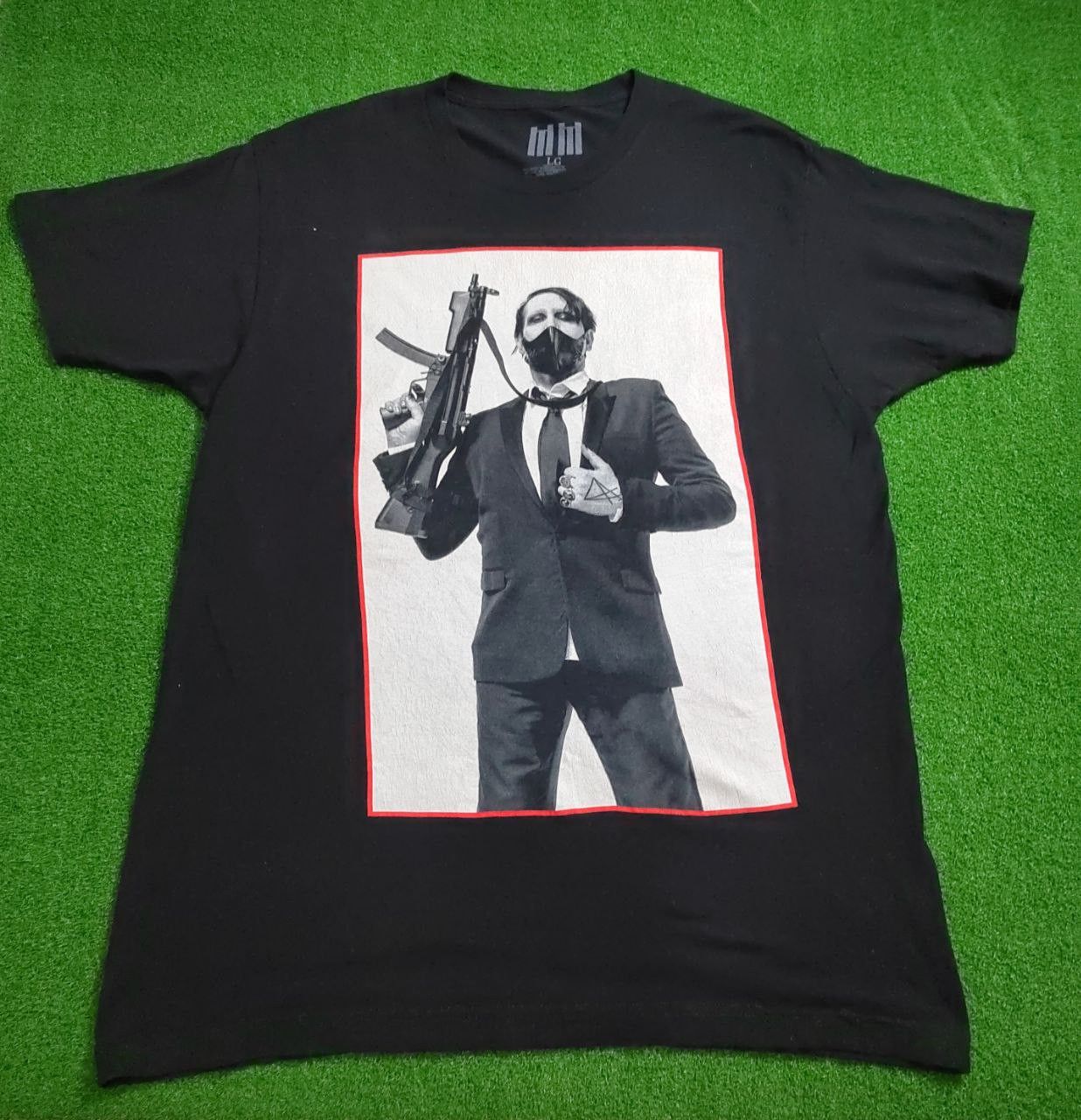 Band Tees × Japanese Brand Marilyn Manson Brian Hugh Warner Cross / Metalica/Nirvana Size US L / EU 52-54 / 3 - 2 Thumbnail