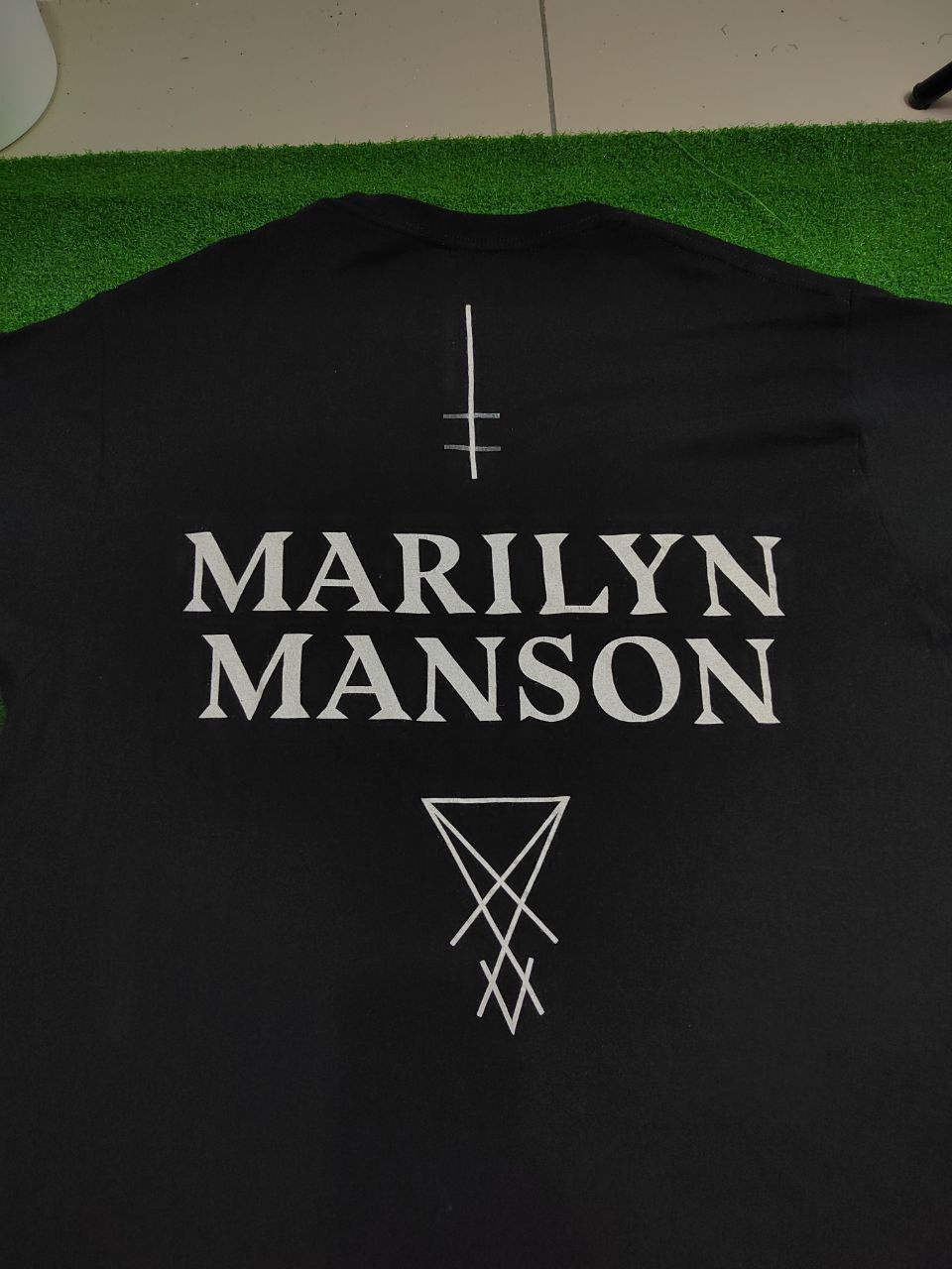 Band Tees × Japanese Brand Marilyn Manson Brian Hugh Warner Cross / Metalica/Nirvana Size US L / EU 52-54 / 3 - 10 Thumbnail