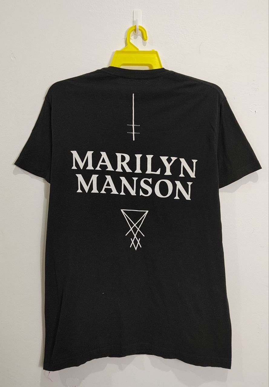 Band Tees × Japanese Brand Marilyn Manson Brian Hugh Warner Cross / Metalica/Nirvana Size US L / EU 52-54 / 3 - 5 Thumbnail