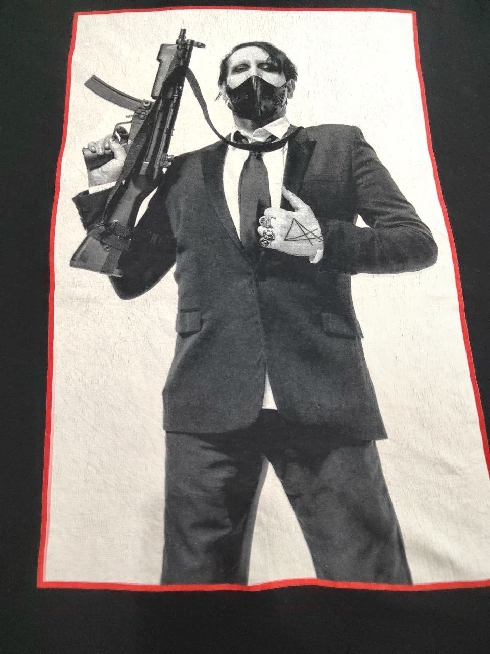 Band Tees × Japanese Brand Marilyn Manson Brian Hugh Warner Cross / Metalica/Nirvana Size US L / EU 52-54 / 3 - 1 Thumbnail