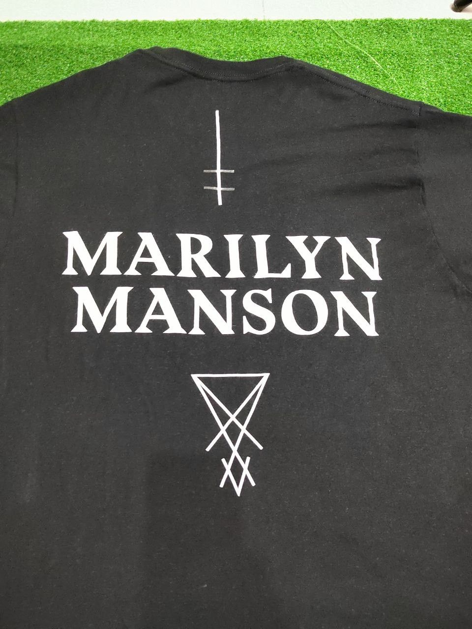 Band Tees × Japanese Brand Marilyn Manson Brian Hugh Warner Cross / Metalica/Nirvana Size US L / EU 52-54 / 3 - 9 Thumbnail