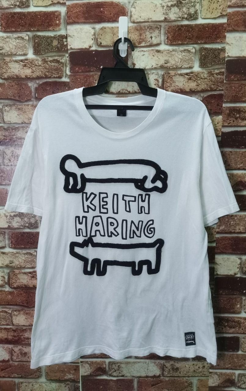 Japanese Brand × Keith Haring × Vintage KEITH HARING Vintage Dog Barking Tee Shirt Drawing Pop Art Size US L / EU 52-54 / 3 - 2 Thumbnail
