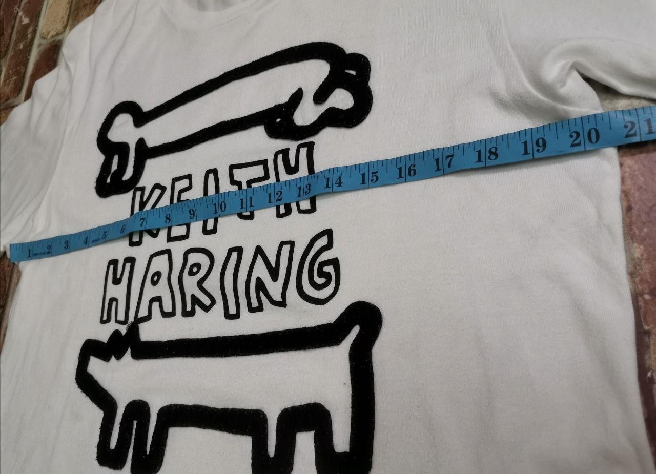Japanese Brand × Keith Haring × Vintage KEITH HARING Vintage Dog Barking Tee Shirt Drawing Pop Art Size US L / EU 52-54 / 3 - 4 Thumbnail