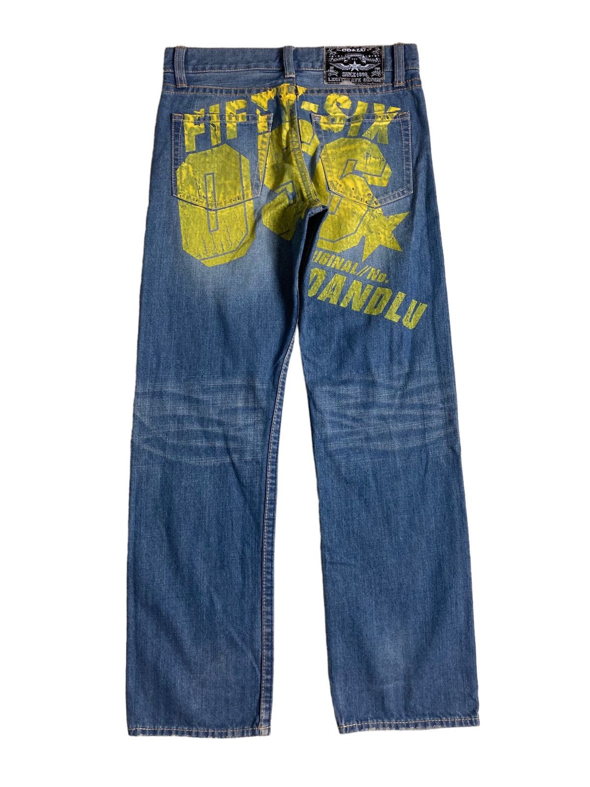 image of Hysteric Glamour 2000S Co&lu Graphic Design Y2K Jeans in Blue, Men's (Size 30)