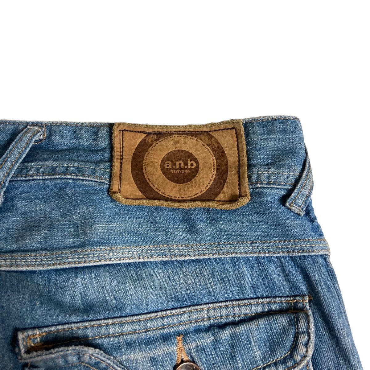 PPFM A.N.B - Cargo Washed Baggy Jeans Multi Pocket Japanese Brand Size US 33 - 5 Thumbnail