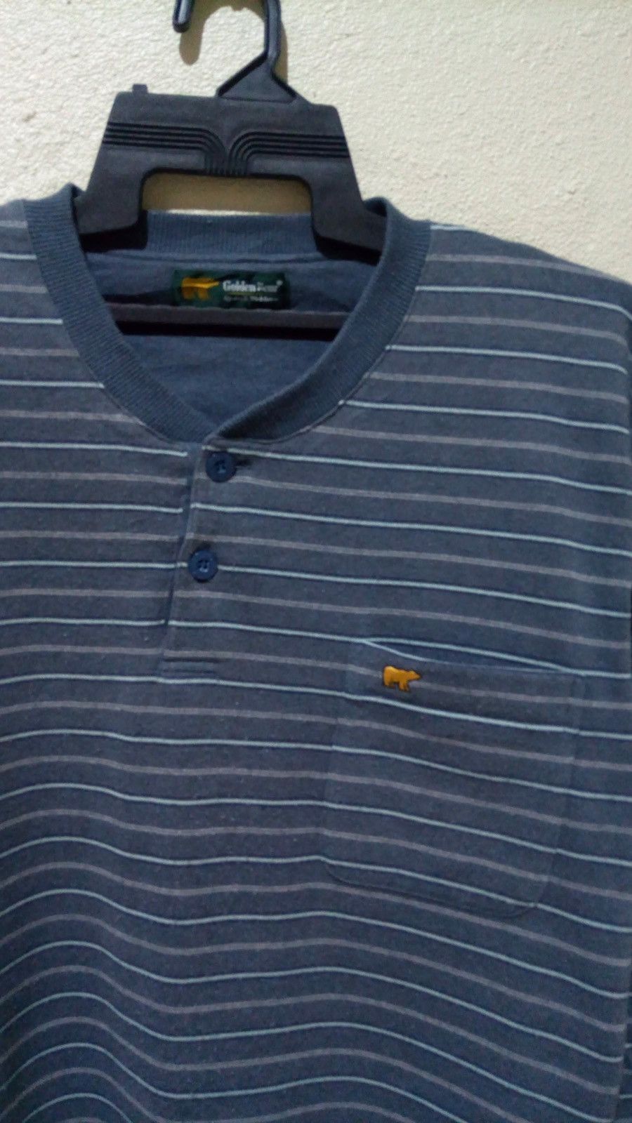 Golden Bear × Vintage Vintage Golden Bear Stripe Sweatshirt Big Logo L fits M Size US M / EU 48-50 / 2 - 5 Thumbnail