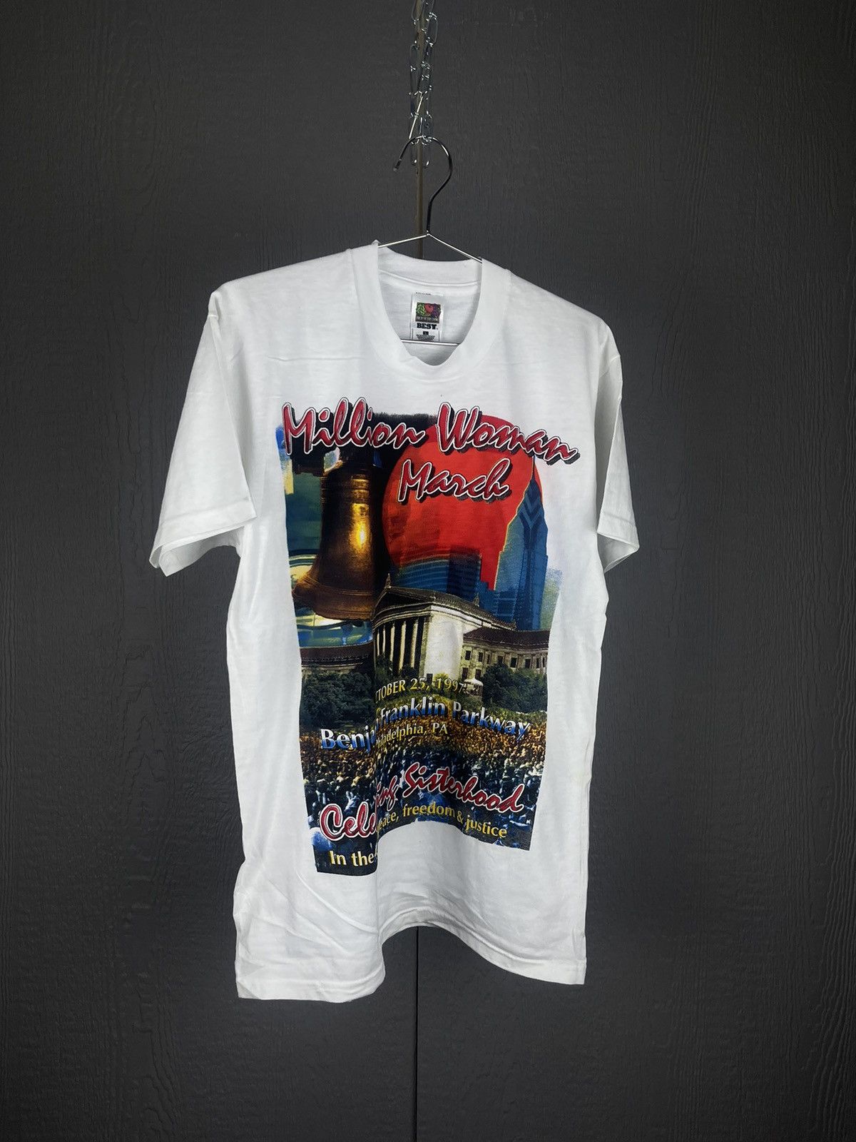 Fruit Of The Loom × Vintage Vintage 1997 Million Woman March Tee 