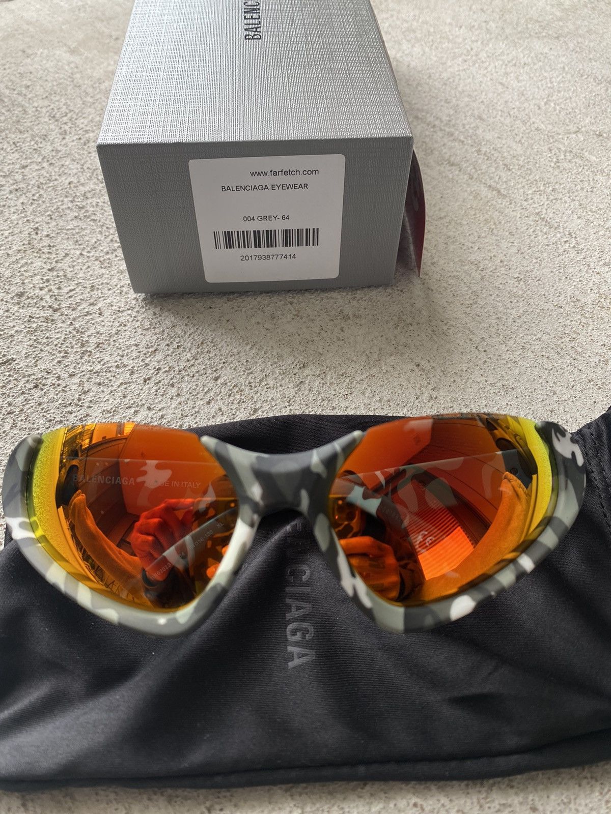 Balenciaga BALENCIAGA SNOW CAMO XPANDER SUNGLASSES Size ONE SIZE - 6 Thumbnail