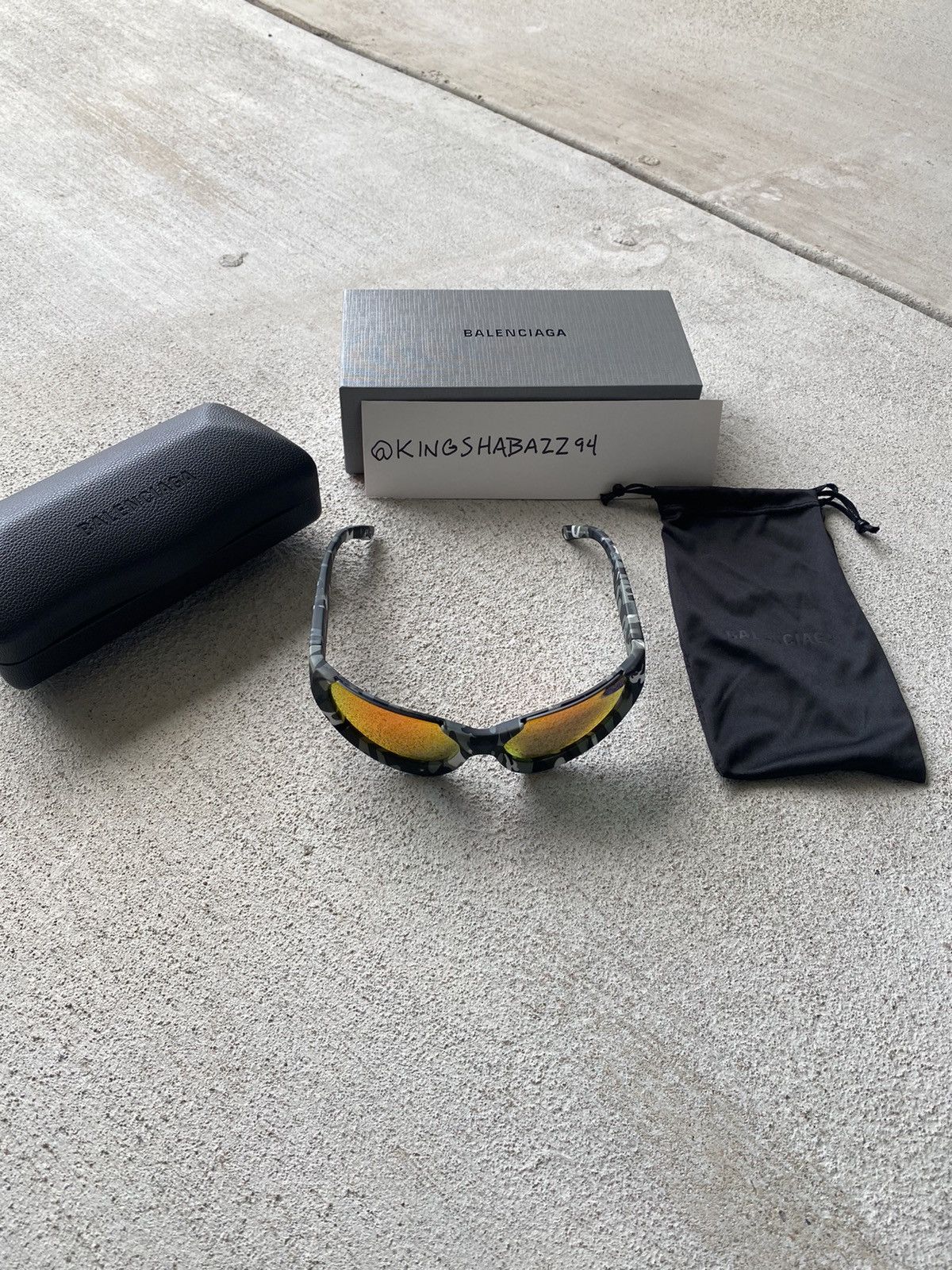 Balenciaga BALENCIAGA SNOW CAMO XPANDER SUNGLASSES Size ONE SIZE - 5 Thumbnail