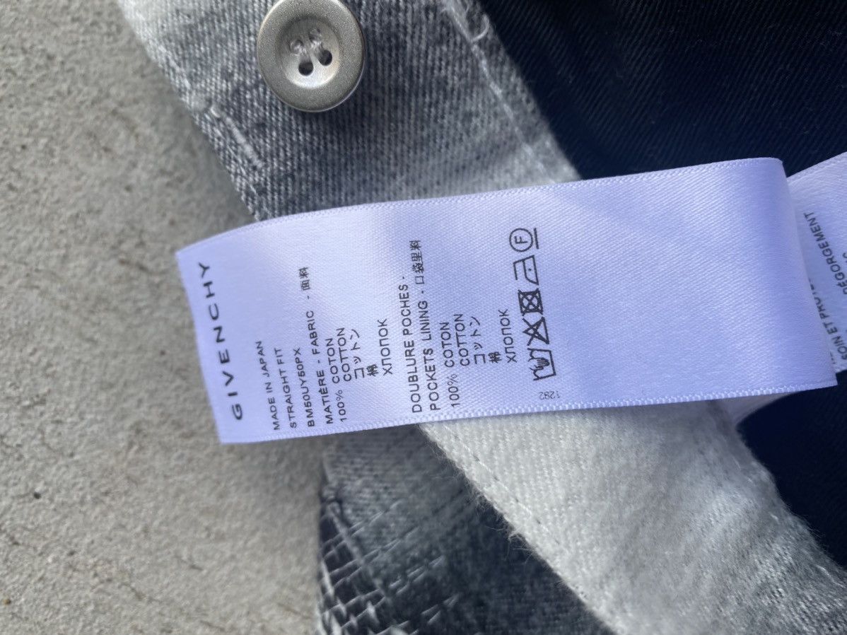 Givenchy GIVENCHY DISTRESSED FLANNEL DENIM | BLK & WHT Size US 34 / EU 50 - 8 Thumbnail