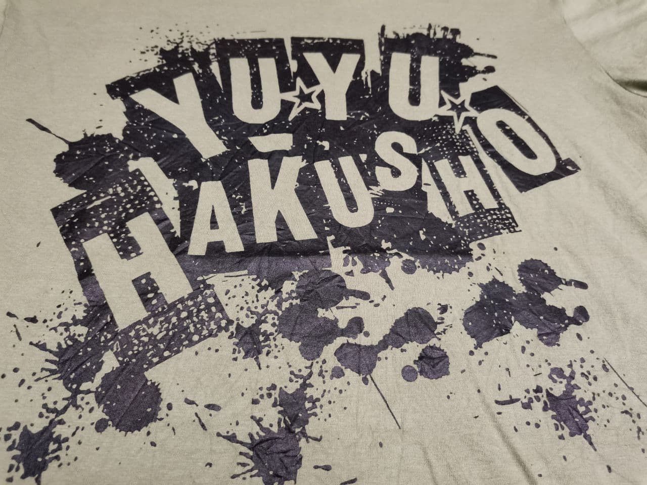 Anime × Cartoon Network × Vintage Yuyu Hakusho Anime Manga Tshirt / Evangelion/ Hunter Size US XL / EU 56 / 4 - 2 Thumbnail