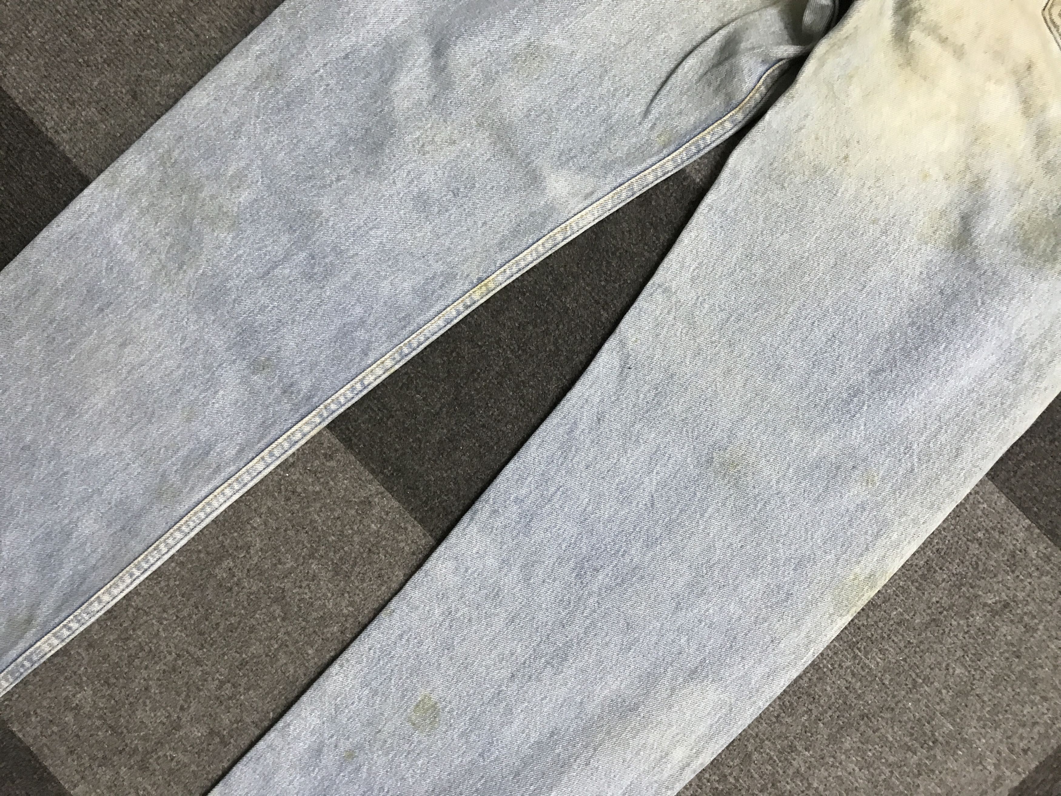 Levi's VL192- Vintage Levis 501 Stained Dirty Light Wash Jeans Size US 33 - 11 Thumbnail