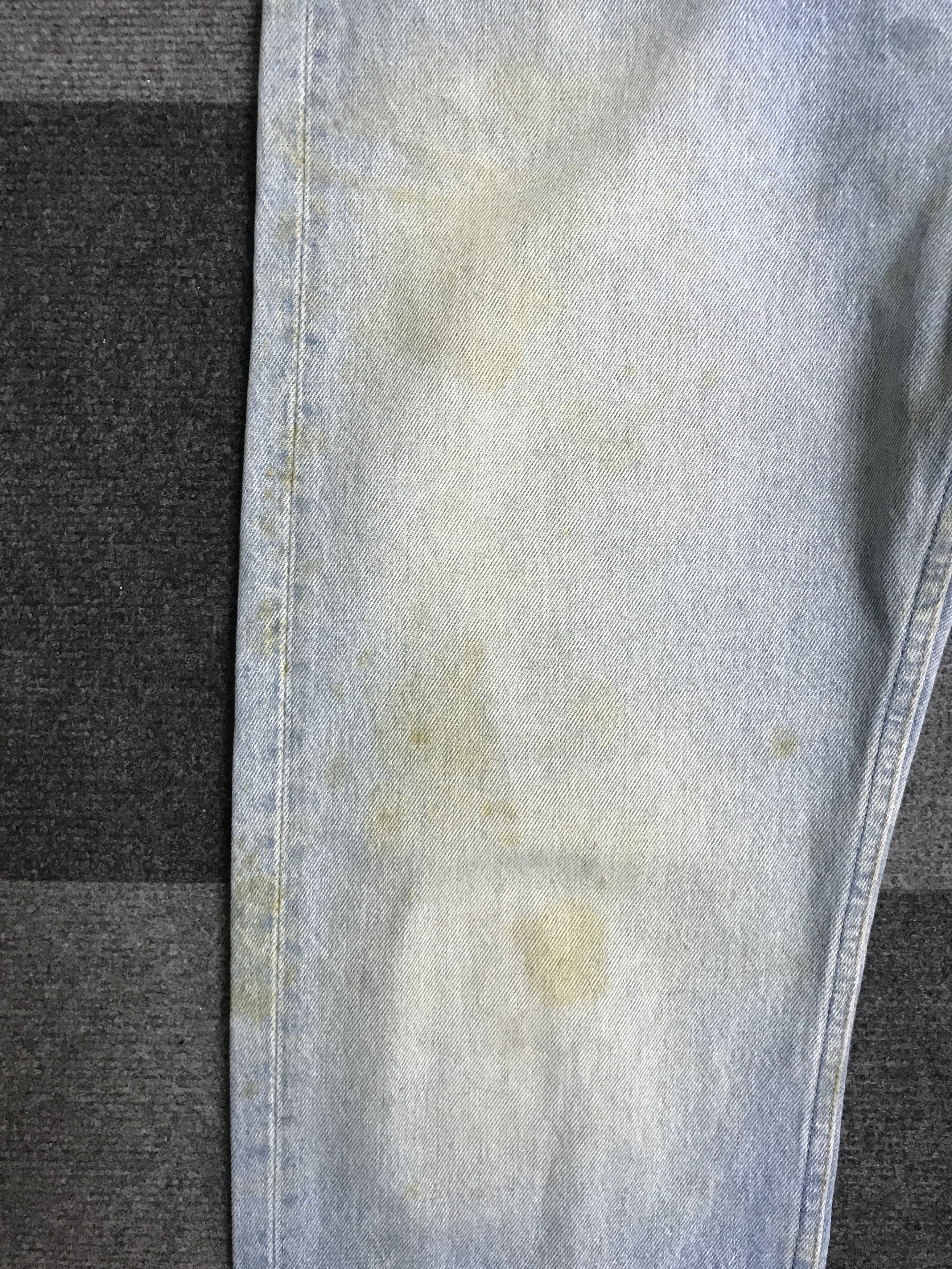 Levi's VL192- Vintage Levis 501 Stained Dirty Light Wash Jeans Size US 33 - 6 Thumbnail