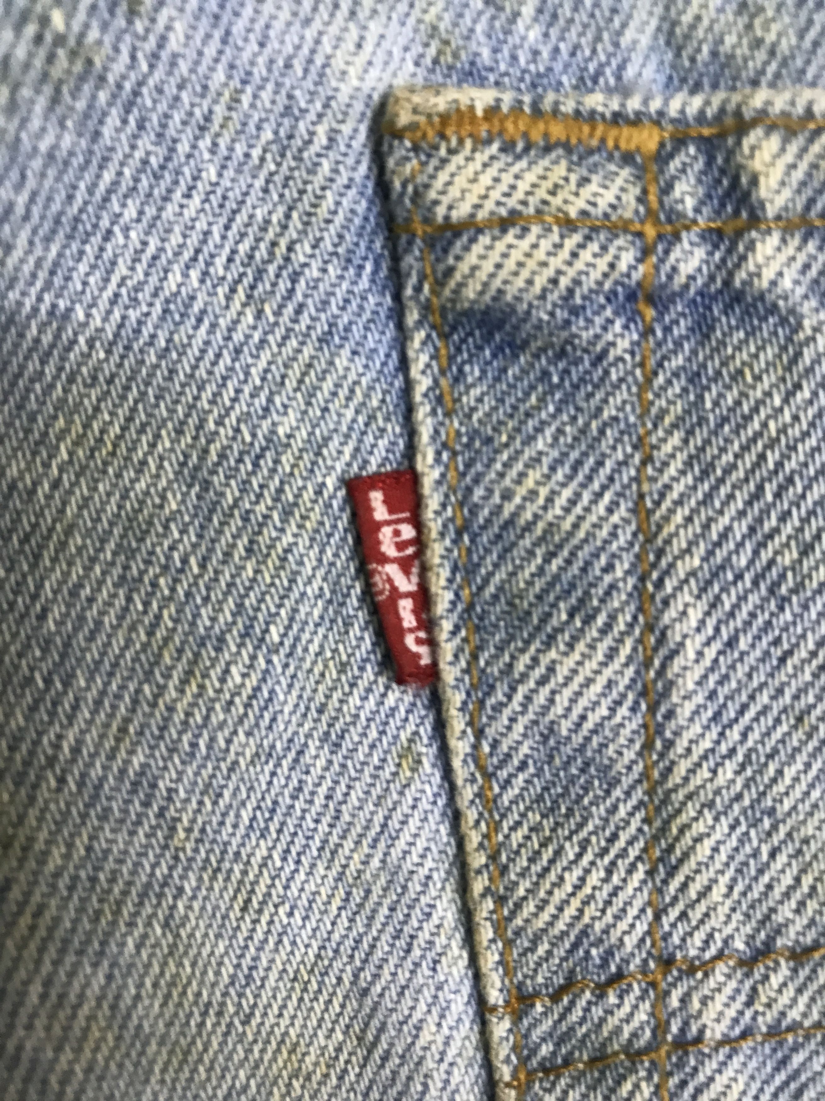 Levi's VL192- Vintage Levis 501 Stained Dirty Light Wash Jeans Size US 33 - 15 Thumbnail
