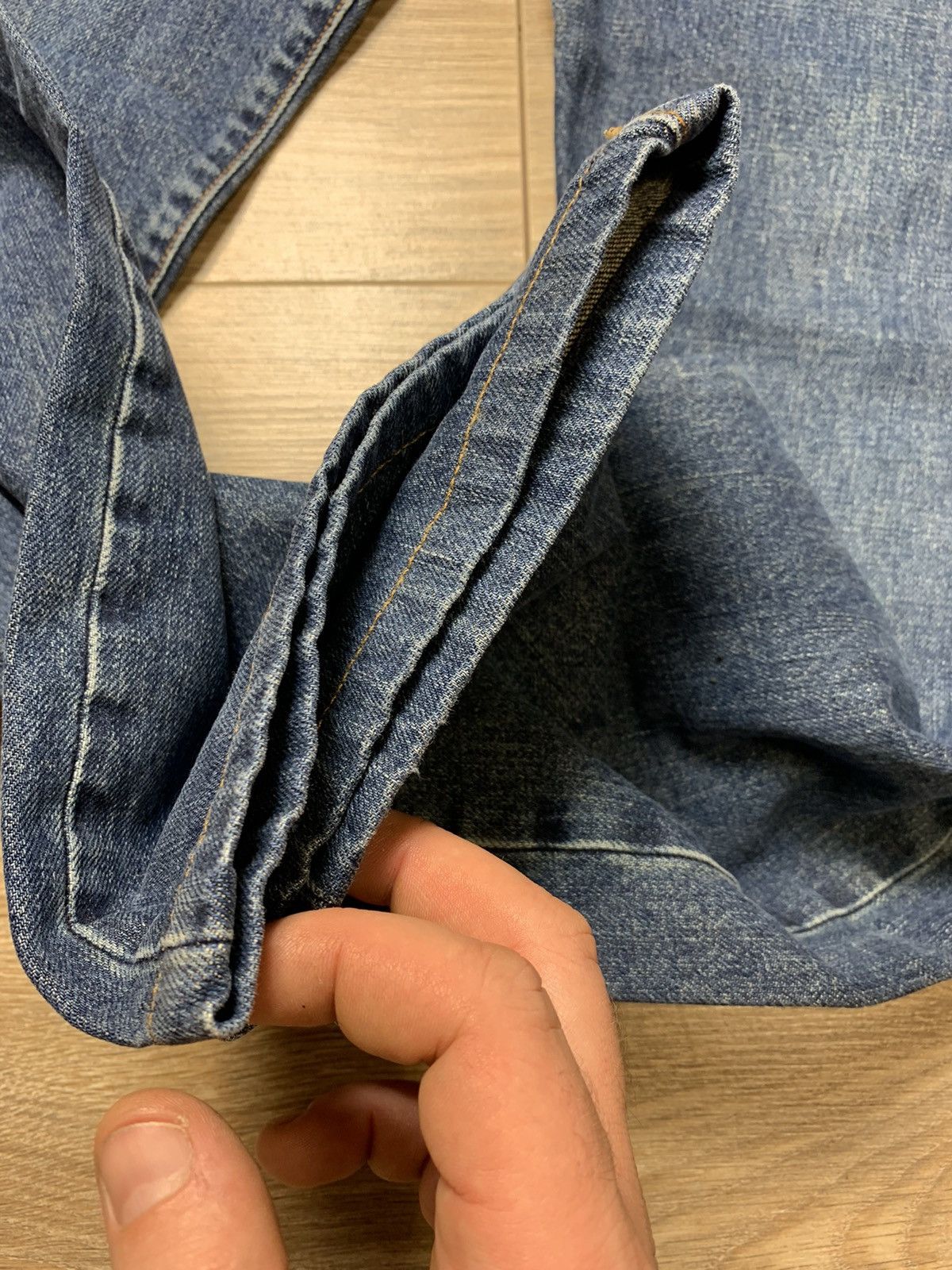 Stone Island × Vintage RARE Stone Island Logo Vintage Denim Jeans Size US 36 / EU 52 - 4 Thumbnail
