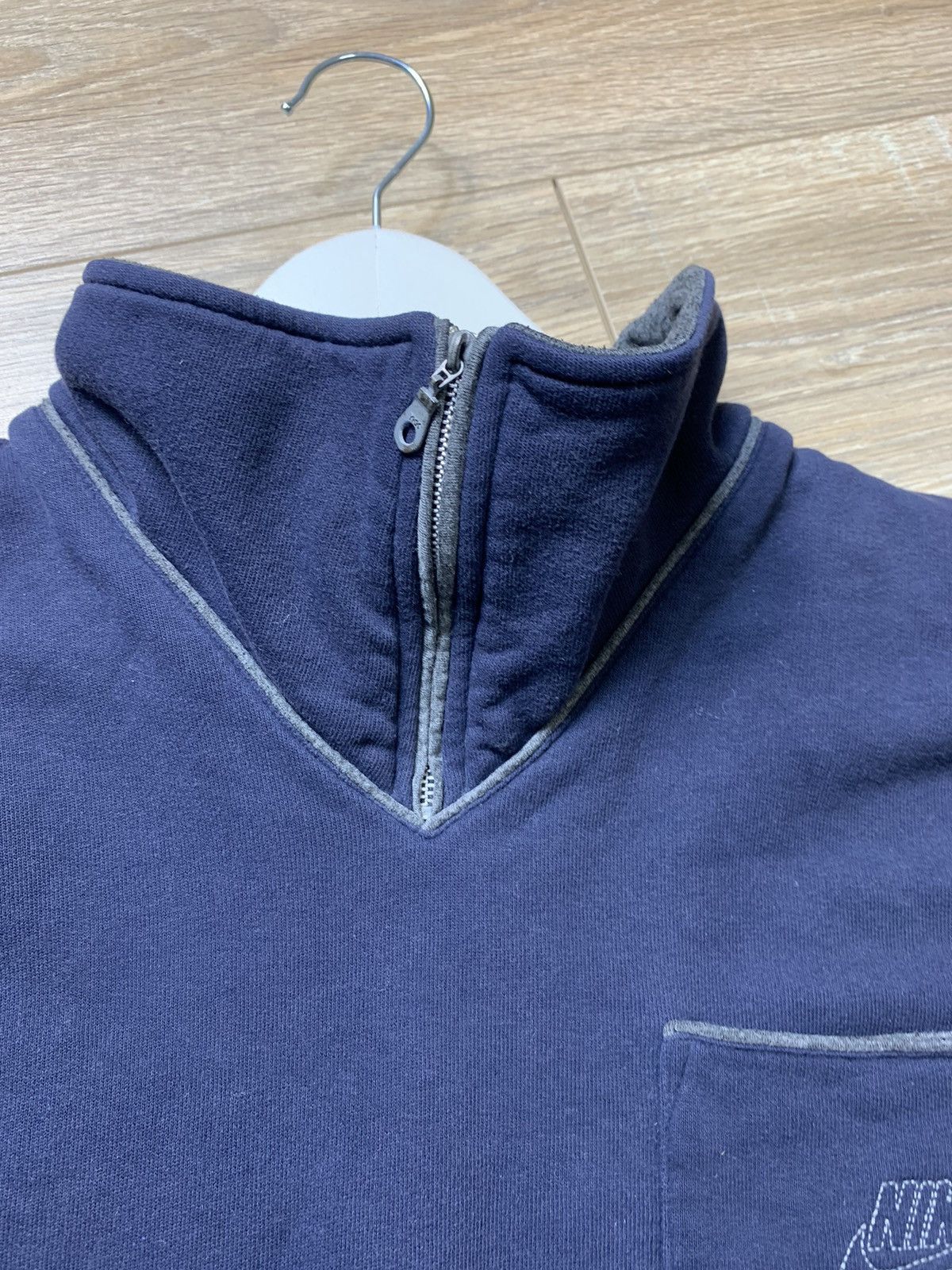 Nike × Vintage Vintage Nike 1/4 Zip Up Sweatshirt Size US L / EU 52-54 / 3 - 10 Thumbnail