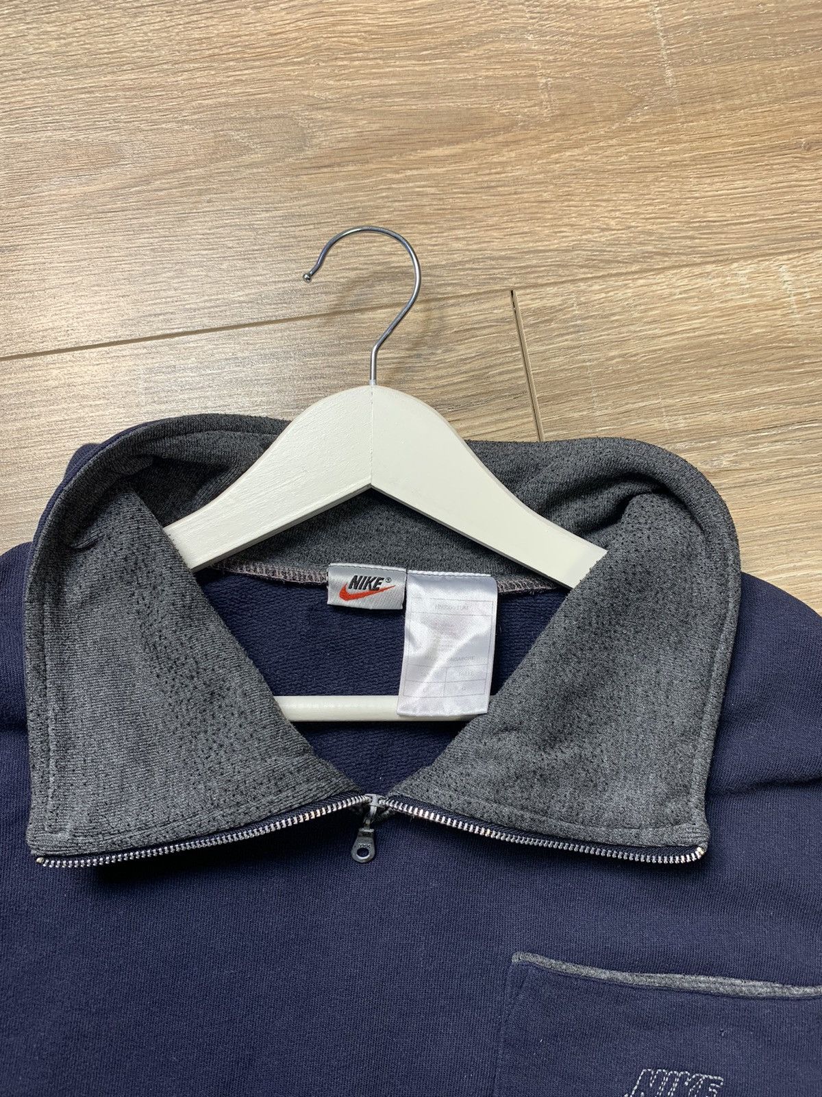 Nike × Vintage Vintage Nike 1/4 Zip Up Sweatshirt Size US L / EU 52-54 / 3 - 12 Thumbnail