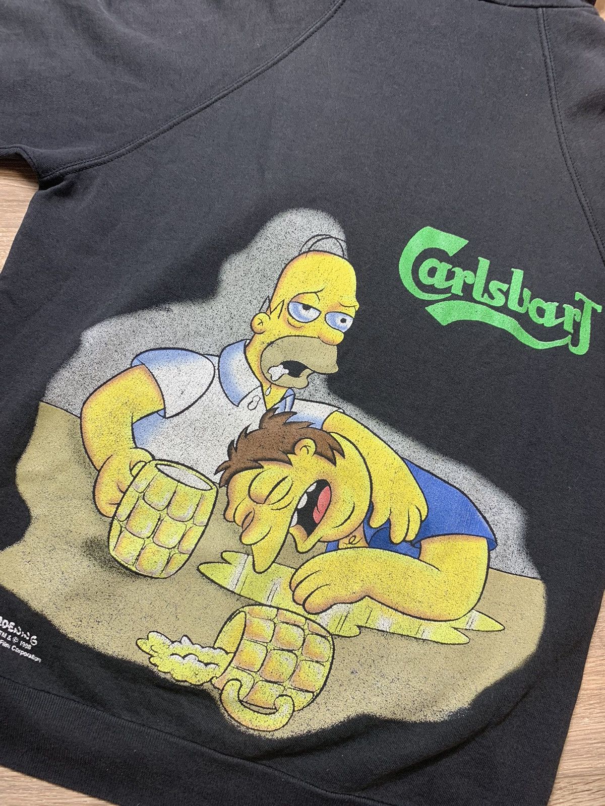 The Simpsons × Vintage Vintage 90s The Simpsons Cartoon Hoodie 1998 “Carlsberg” Size US XL / EU 56 / 4 - 12 Thumbnail